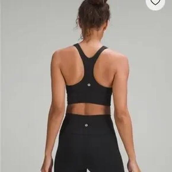 Lululemon Ebb to Street Cropped Racerback Tank | Black | Size 8 - Picture 2 of 4